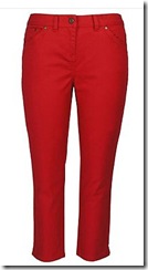 debenhams red cropped jeans